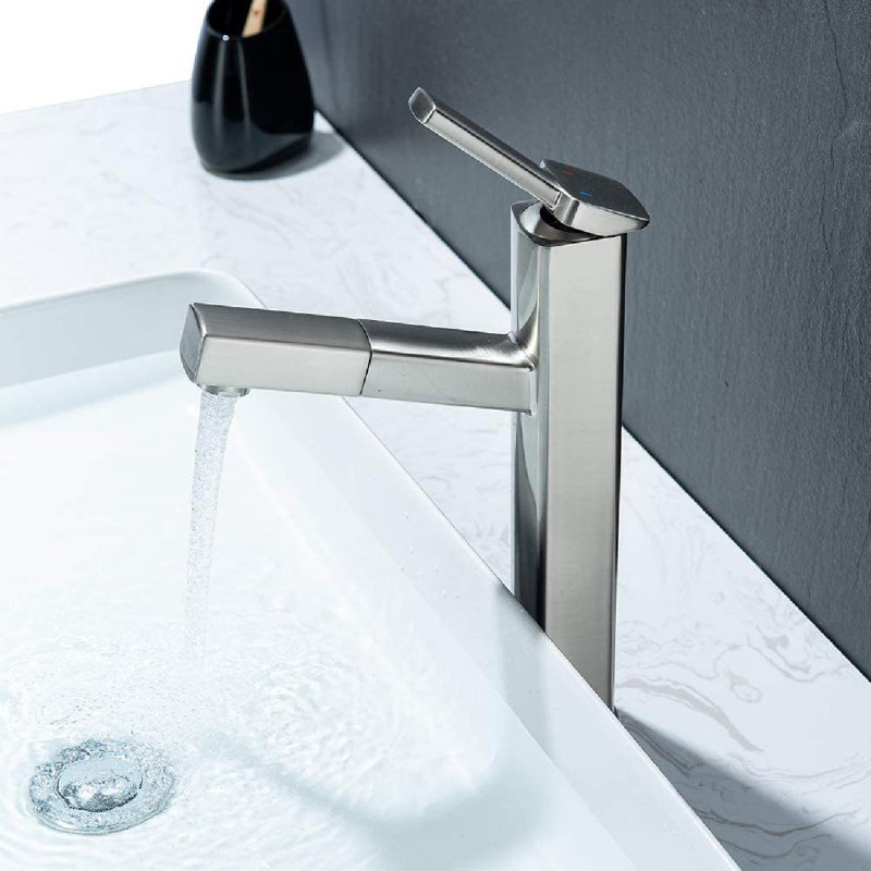 wisdomfurnitureco Bathroom Pull Down Vessel Sink Faucet, Lavatory